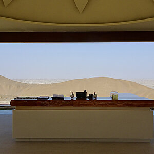 reise trends Oman Blick von der Rezeption Dunes by Al Nahda Foto: Rüdiger Berger