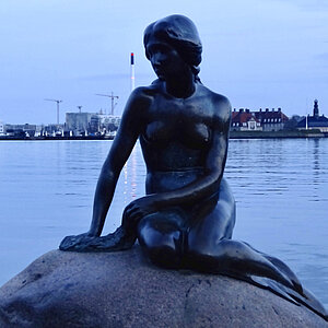 reise trends Dänemark Kopenhagen Die Meerjungfrau Abendstimmung Foto: Rüdiger Berger