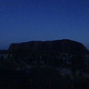 reise trends Australien Uluru Silhouette in der Nacht Foto: Rüdiger Berger