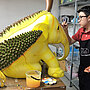 reise trends Thailand Elephant Parade Malerische Handarbeit Foto: Rüdiger Berger