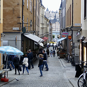 reise trends Schweden Stockholm Leben in den Altstadtgassen Foto: Rüdiger Berger