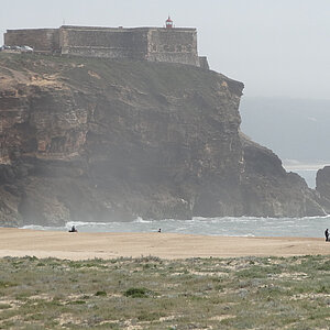 reise trends Portugal Nazare Blick auf das Fort vom Nordstrand Foto: Rüdiger Berger